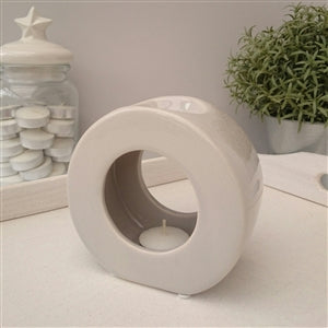 Polo Ceramic Tealight Wax Melter - Gray